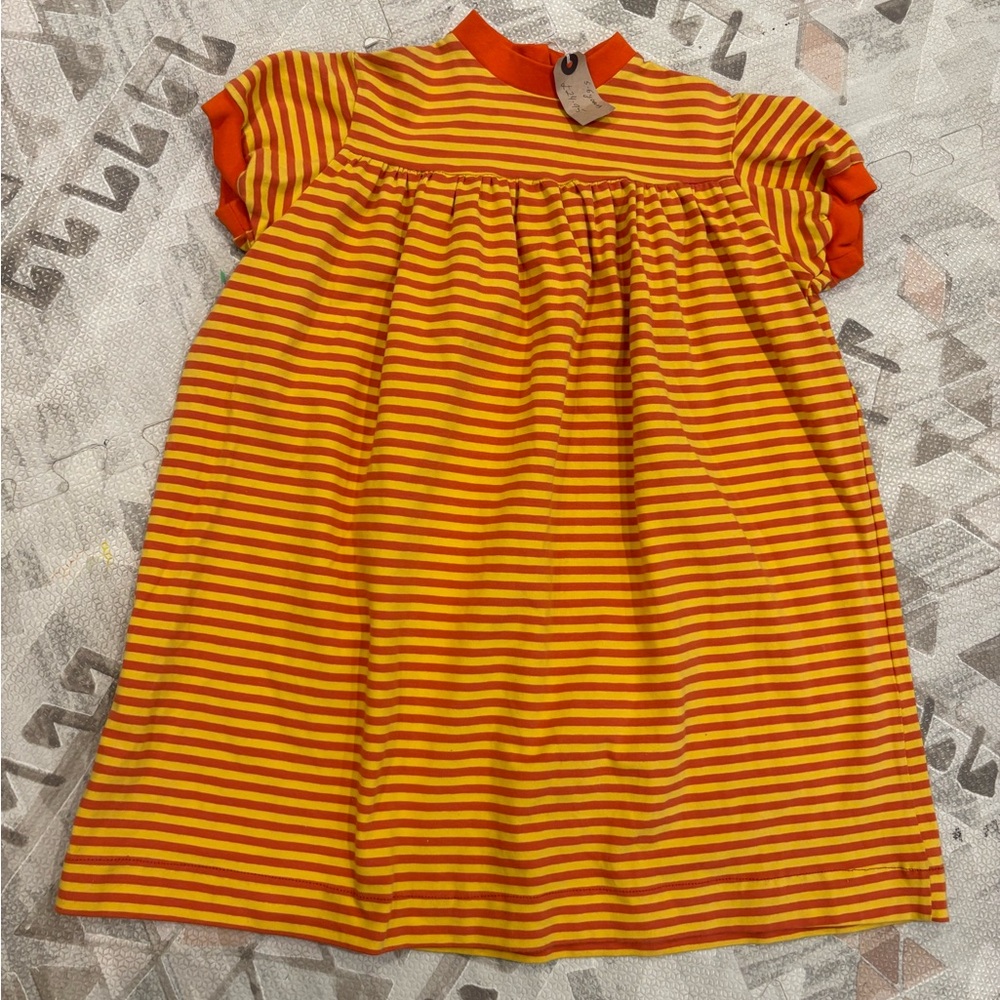 NWT Striped Orange and Yellow Dress size 5-6